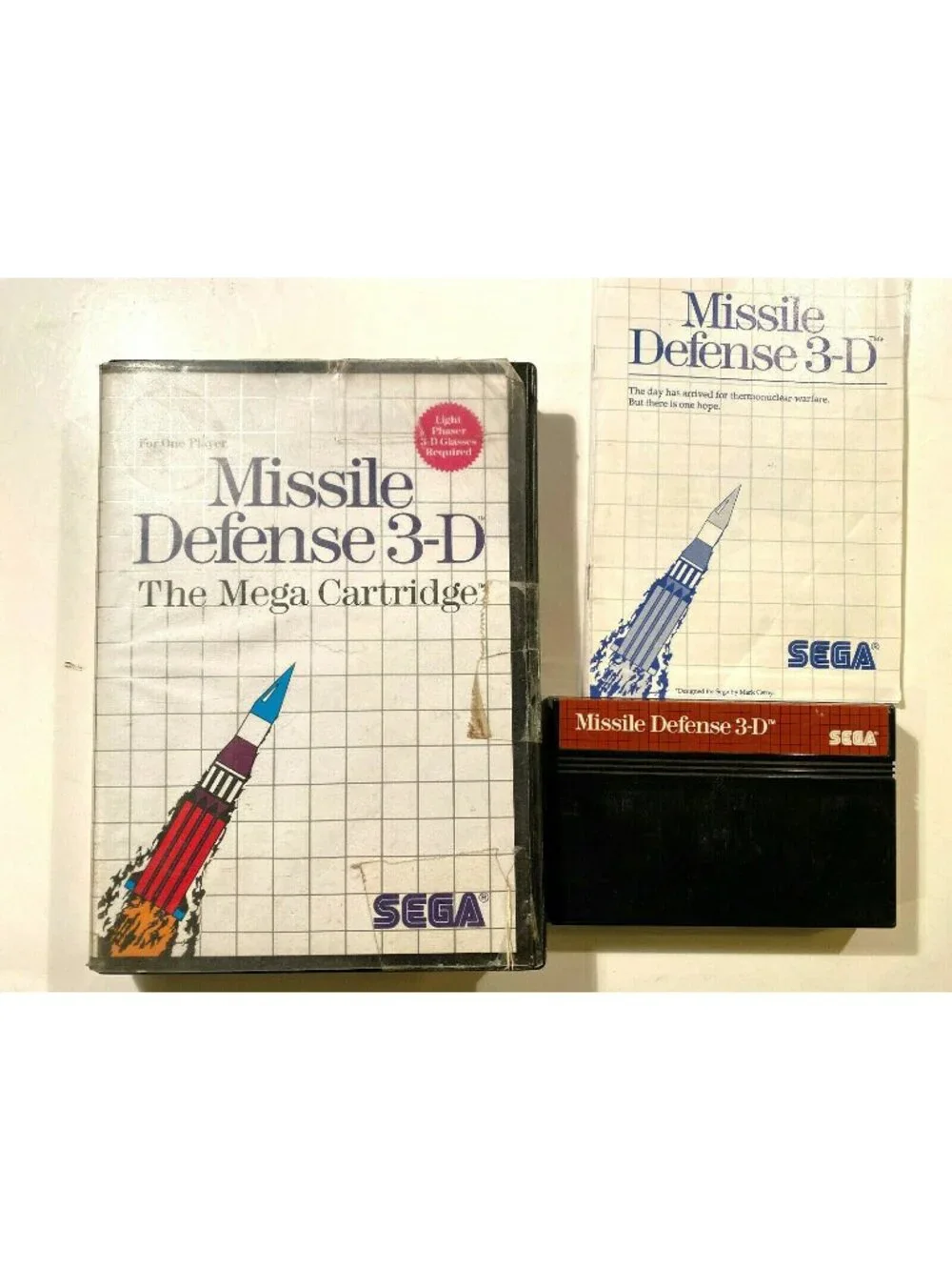 Missile Defense 3-D (Sega Master, 1987) Untested